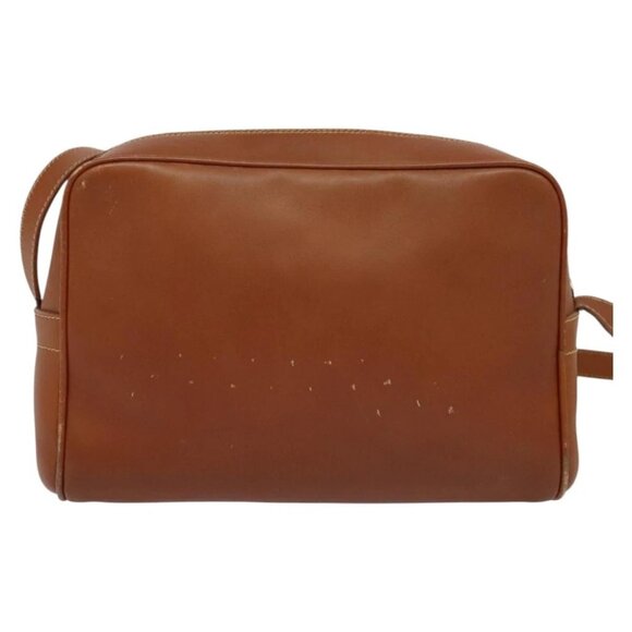 GUCCI Shoulder Bag Leather Brown Gold Auth gh539 - Picture 4 of 16